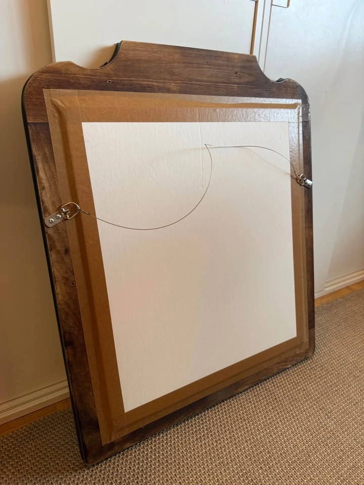 Vintage Scalloped Beveled Wall Mirror - photo 2