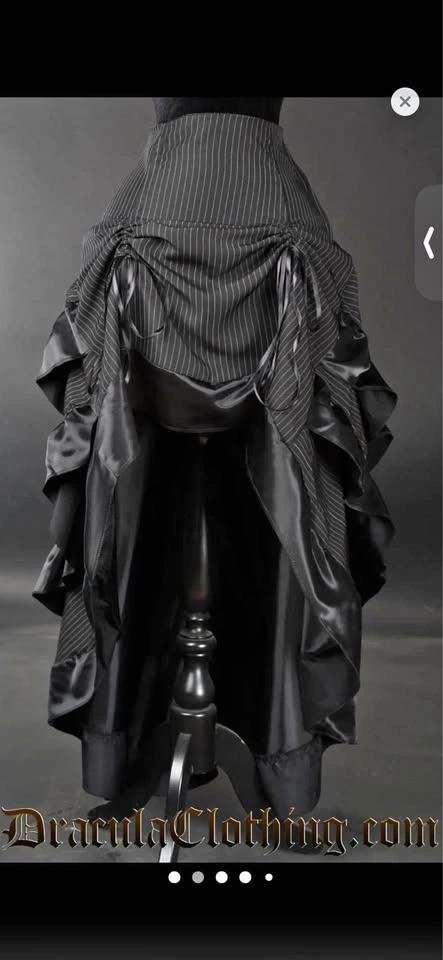 pinstripe bustle skirt XXL