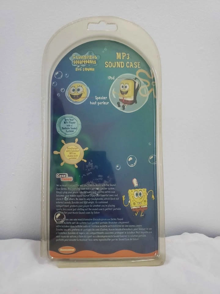 Vintage 2005 SpongeBob SquarePants MP3 Sound Case - Brand New - photo 3