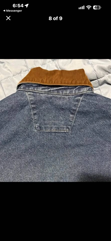 NWT Carhartt denim Detroit jean jacket (corduroy collar) - photo 2