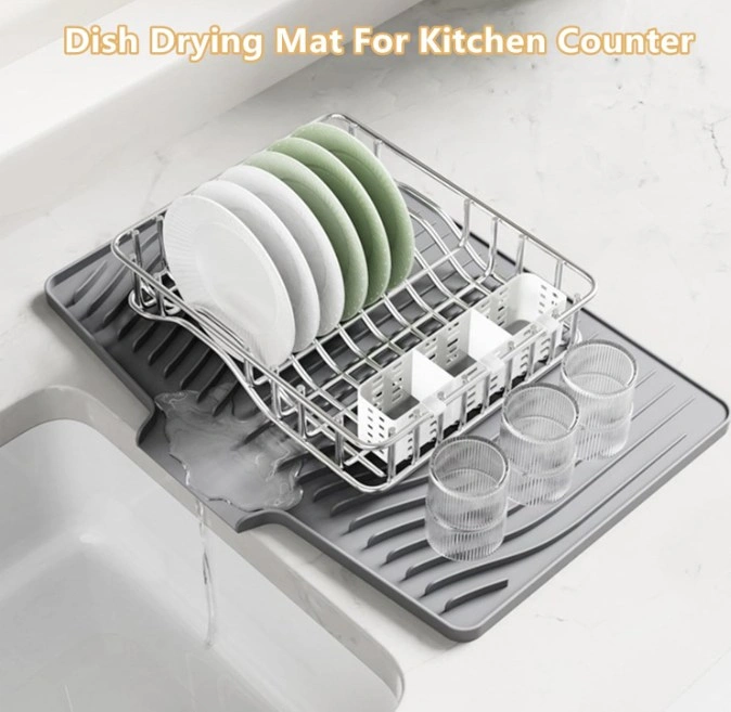 Brand New Silicone Dish Drying Mat for Kitchen Counter - photo 3