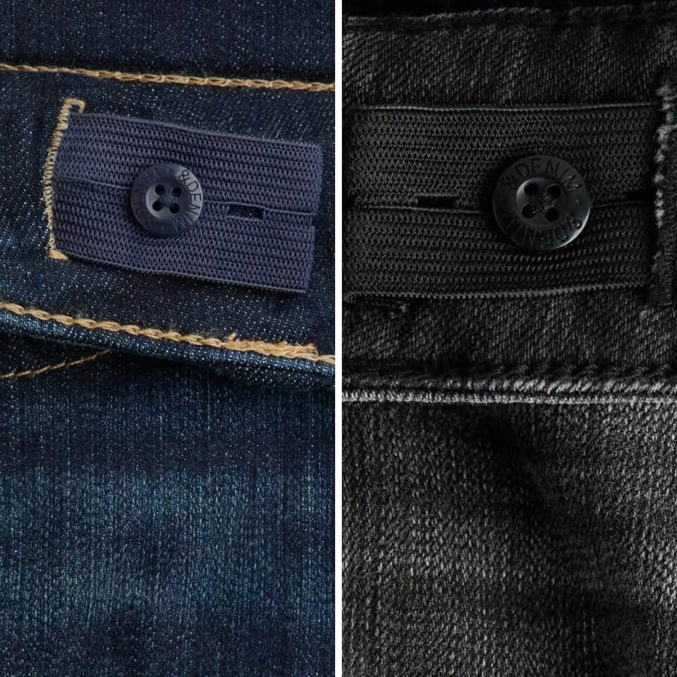 H&M Denim Bootcut Jeans in Black and Dark Blue - photo 3