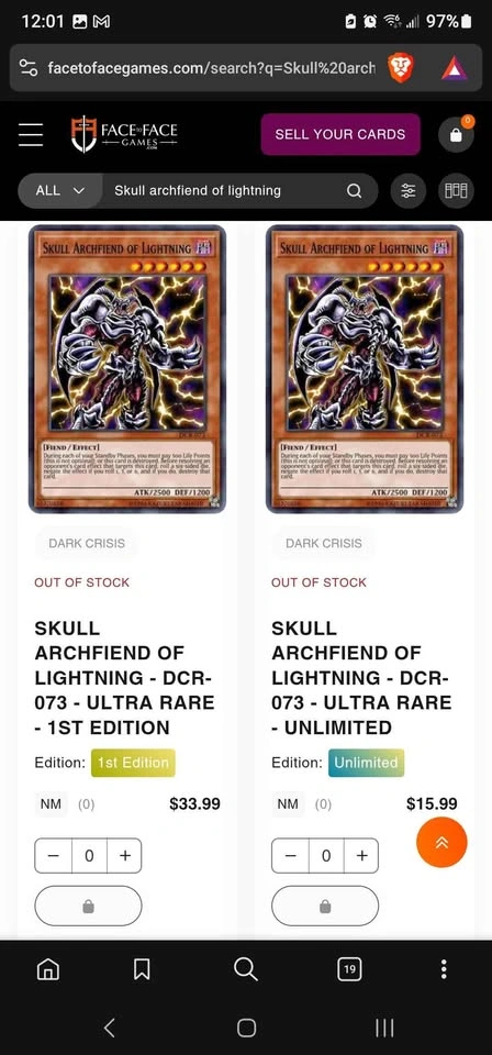 Yu-Gi-Oh! Lot of cards including Skull Archfiend of Lightning - photo 4