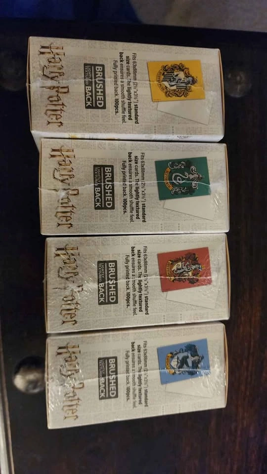MtG sealed Harry Potter sleeves, all 4 house symbols - photo 2
