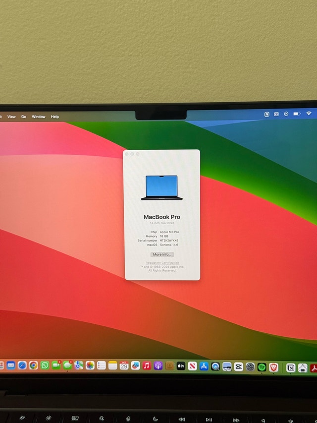 MacBook Pro 14" – M3 Pro – 18GB RAM – 512GB - photo 4
