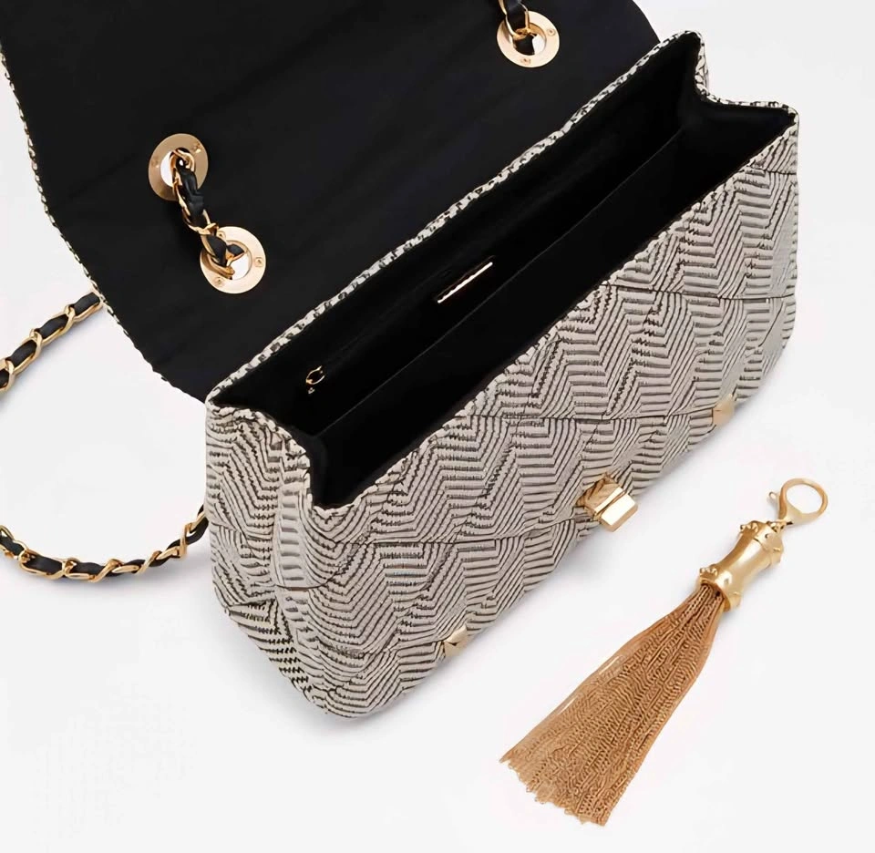 Aldo Oceri Quilted Bag – Studded Chevron, Gold Chain | Like New - photo 3