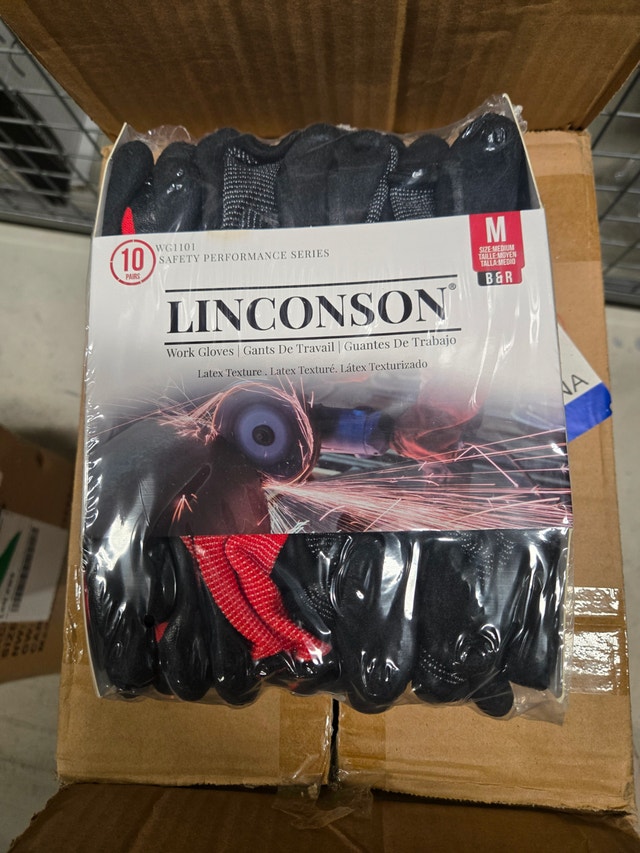 Linconson Safety Construction Mechanics Work Gloves (Size: M)