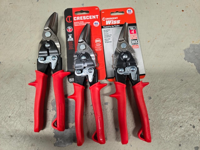 Brand New Crescent Wiss M1R Left Cut Aviation Snips (3 Available