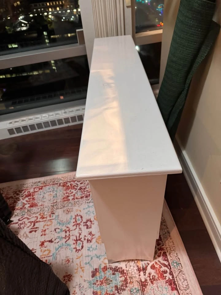 White storage bench seat chest - photo 3