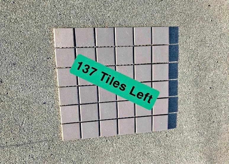 Matte Pink Mosaic Tile Sheets – 137 Complete Sheets – $450 OBO