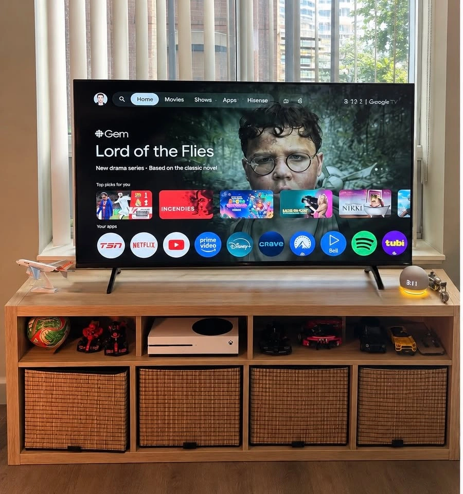 IKEA KALLAX TV Stand + 4 GNABBAS Storage Baskets - photo 2