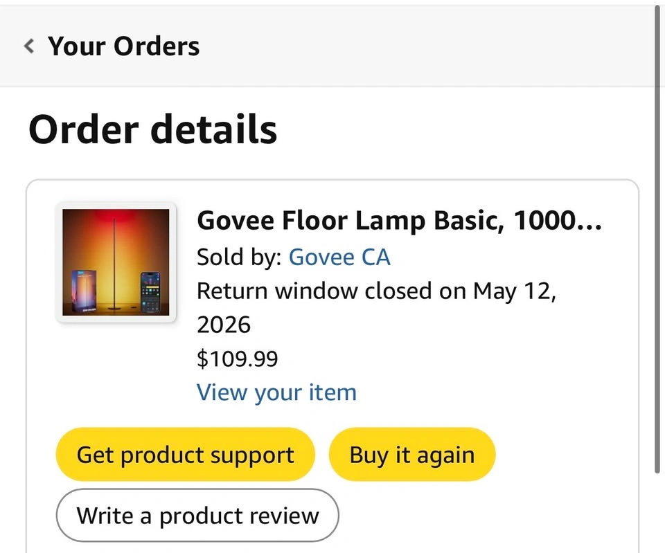 Govee RGBICW Smart Floor Lamp – WiFi, Alexa & Google Assistant - photo 4