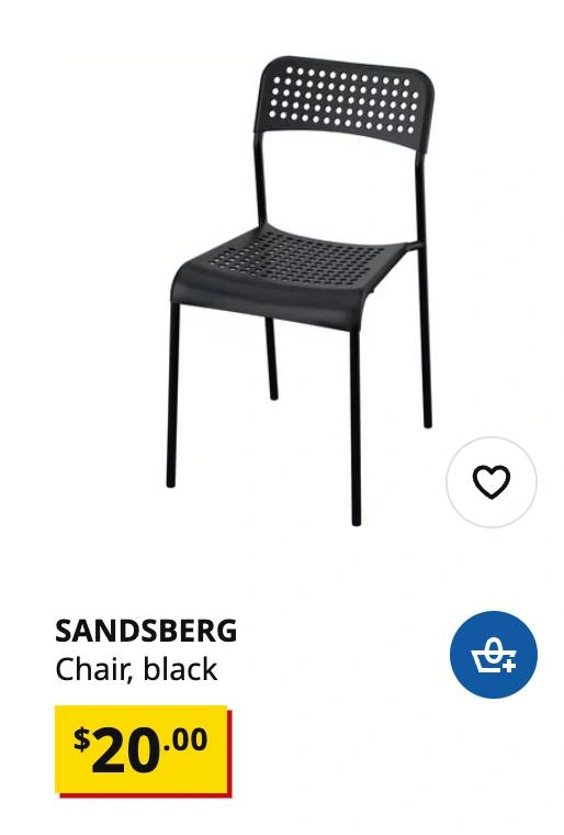 IKEA SANDSBERG Black Dining Table + 4 Chairs - photo 3