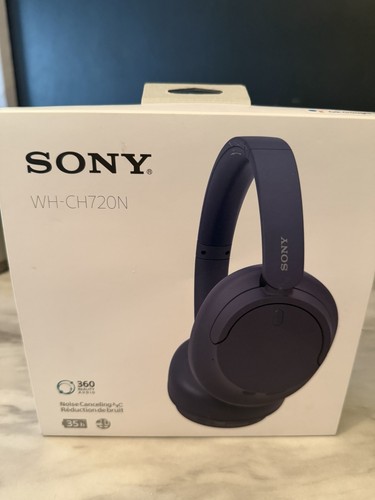 Sony WH-CH720N Wireless Over-Ear Headphones - Blue - New