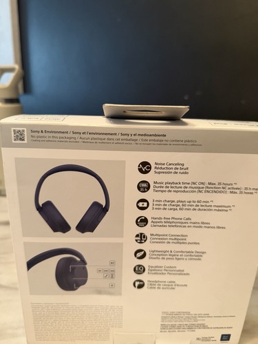 Sony WH-CH720N Wireless Over-Ear Headphones - Blue - New - photo 4