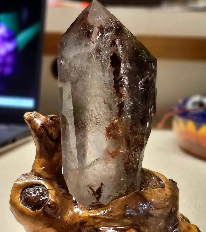 EXCEPTIONAL LARGE LODOLITE – RED GARDEN QUARTZ TOWER 🌿 - photo 2