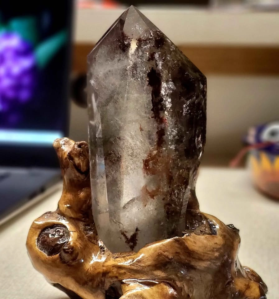 EXCEPTIONAL LARGE LODOLITE – RED GARDEN QUARTZ TOWER 🌿 - photo 4