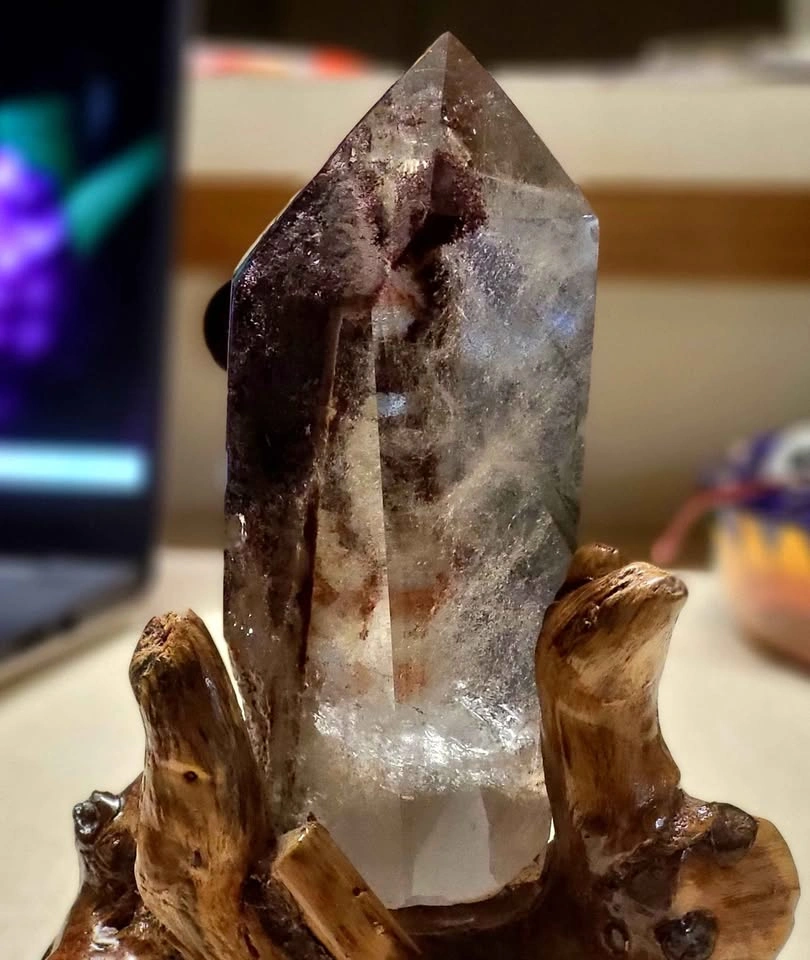 EXCEPTIONAL LARGE LODOLITE – RED GARDEN QUARTZ TOWER 🌿 - photo 5