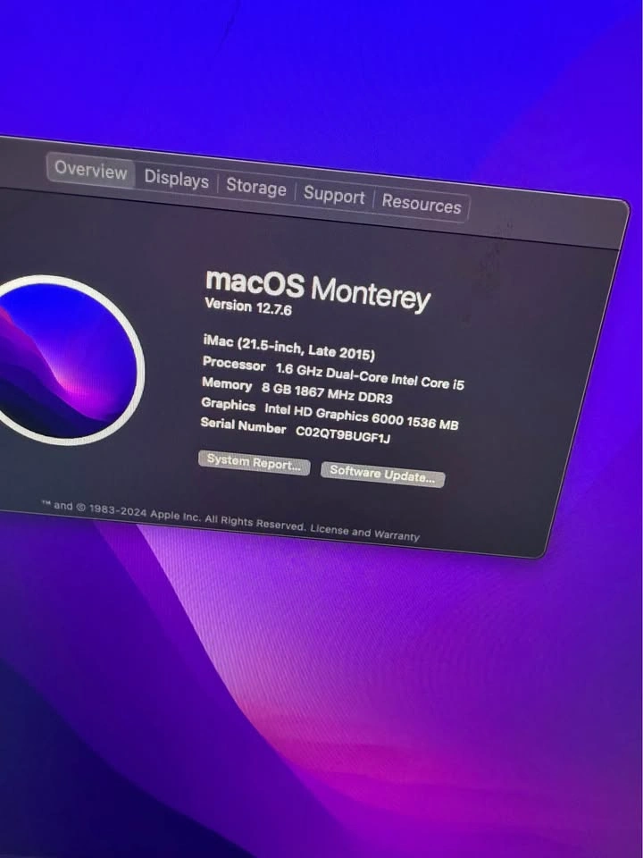 Late 2015 IMAC 1TB 8GB Ram - photo 3