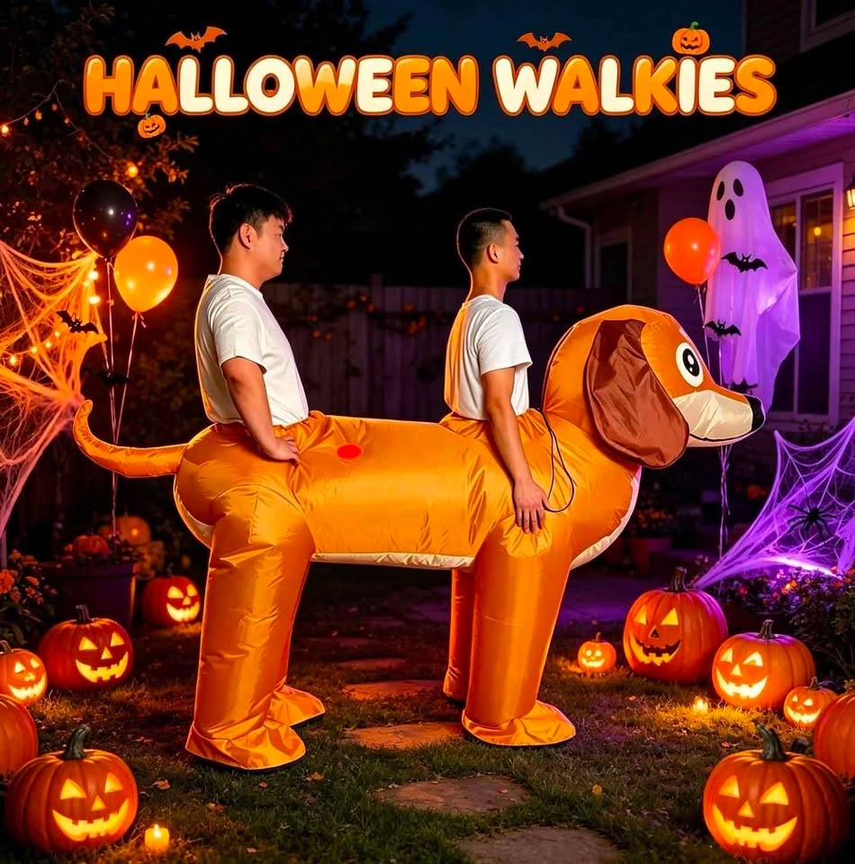 New Two-Person Inflatable Dachshund Costume - photo 2