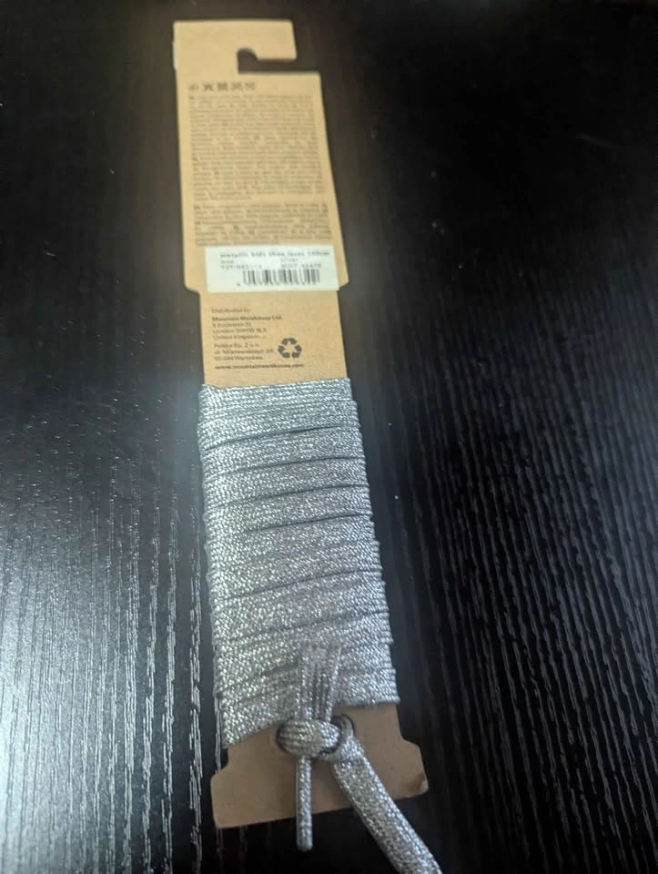Mountain Warehouse Reflective Shoe Laces – Silver, 100 cm (New) - photo 2