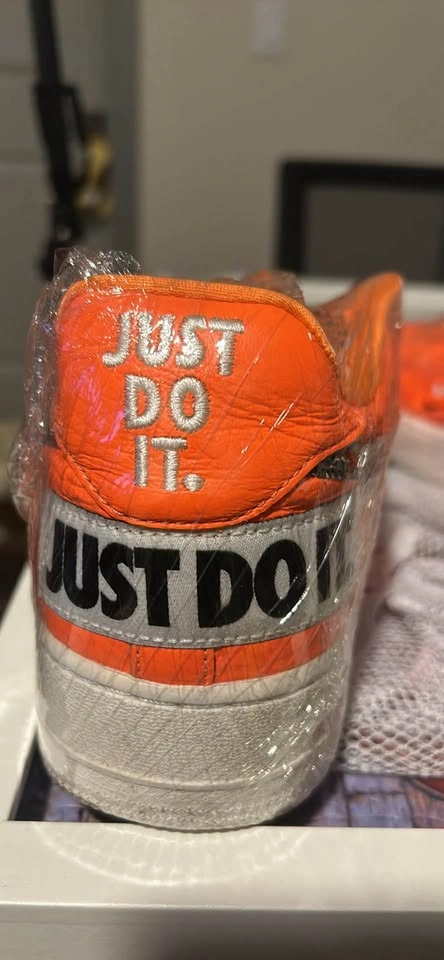 Nike Air Force 1 '07 Premium 'Just Do It' Orange - photo 2
