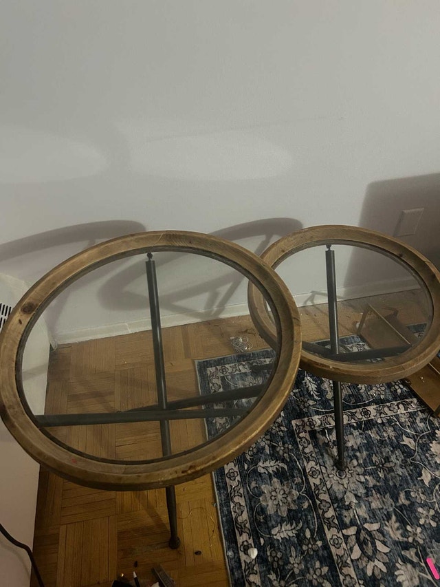 glass side tables - photo 2