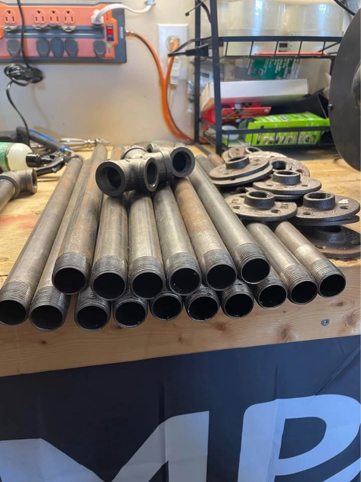 Threaded Steel Pipe & Base Plates - photo 2