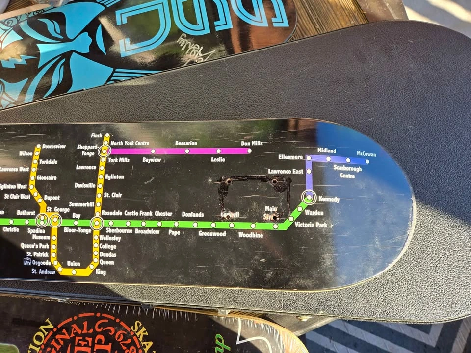 TTC Subway Map Skateboard Deck - photo 4