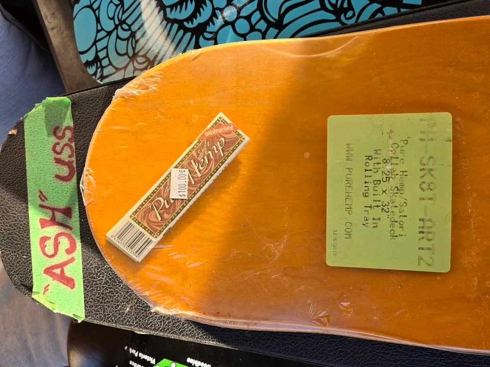 Rare VINTAGE Pure Hemp x Satori Skate Deck BUNDLE – Sealed - photo 5