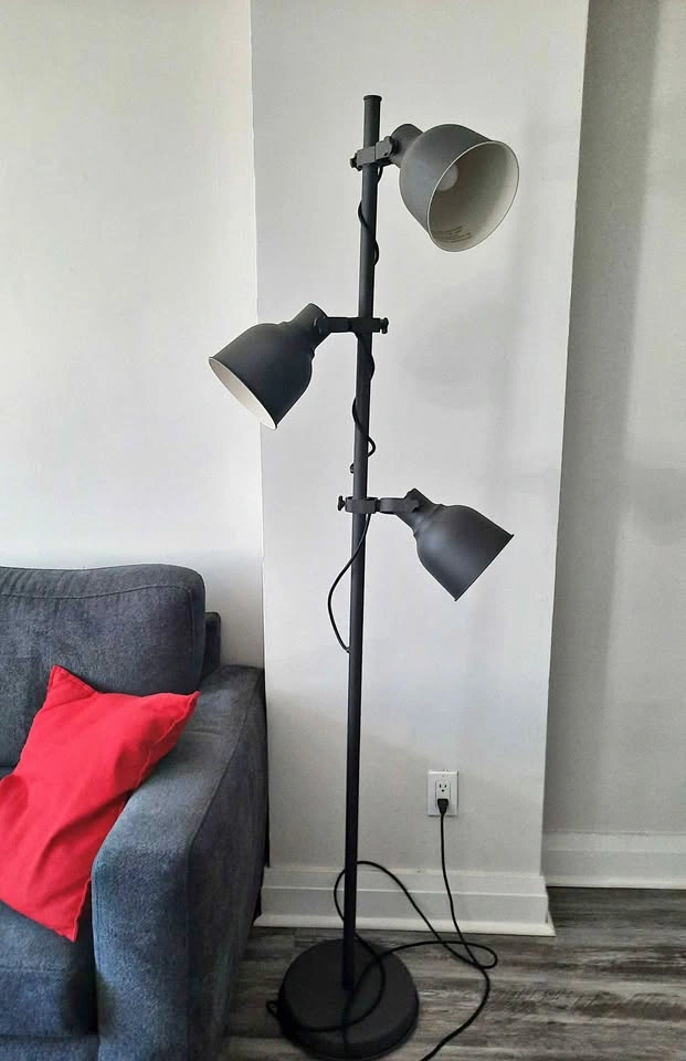 IKEA HEKTAR Floor Lamp 3 Spotlights