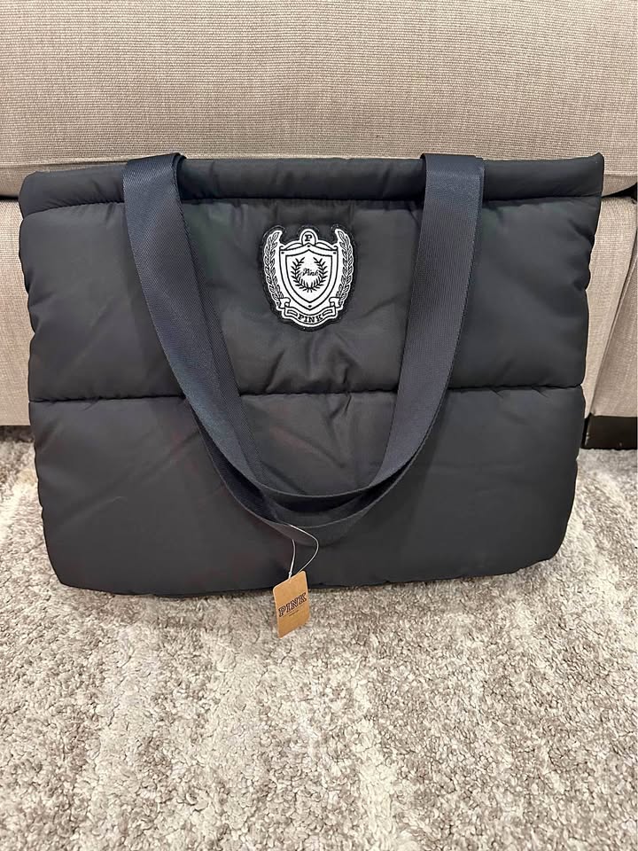 VS Pink Puffer Duffle Bag - BNWT