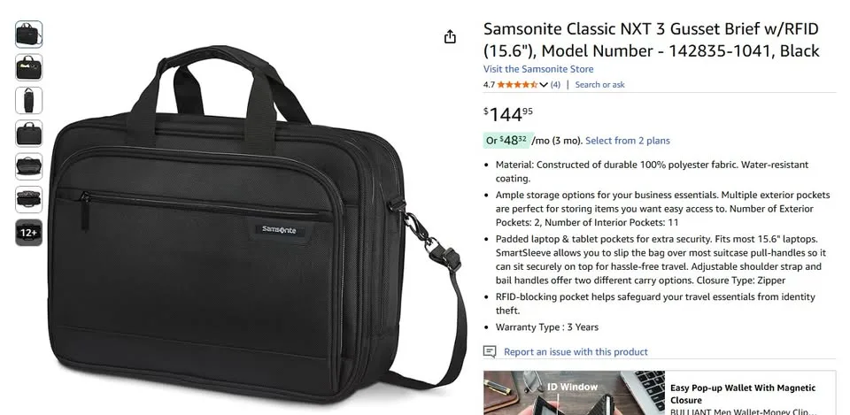 Samsonite Classic NXT 3 image indicator(8)