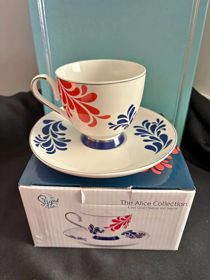 Alice Teacup - Cool Coral