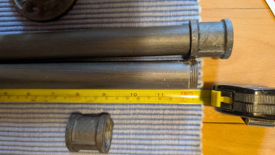 Black Steel Plumbing Pipe Lot for DIY Projects (3/4") - photo 3