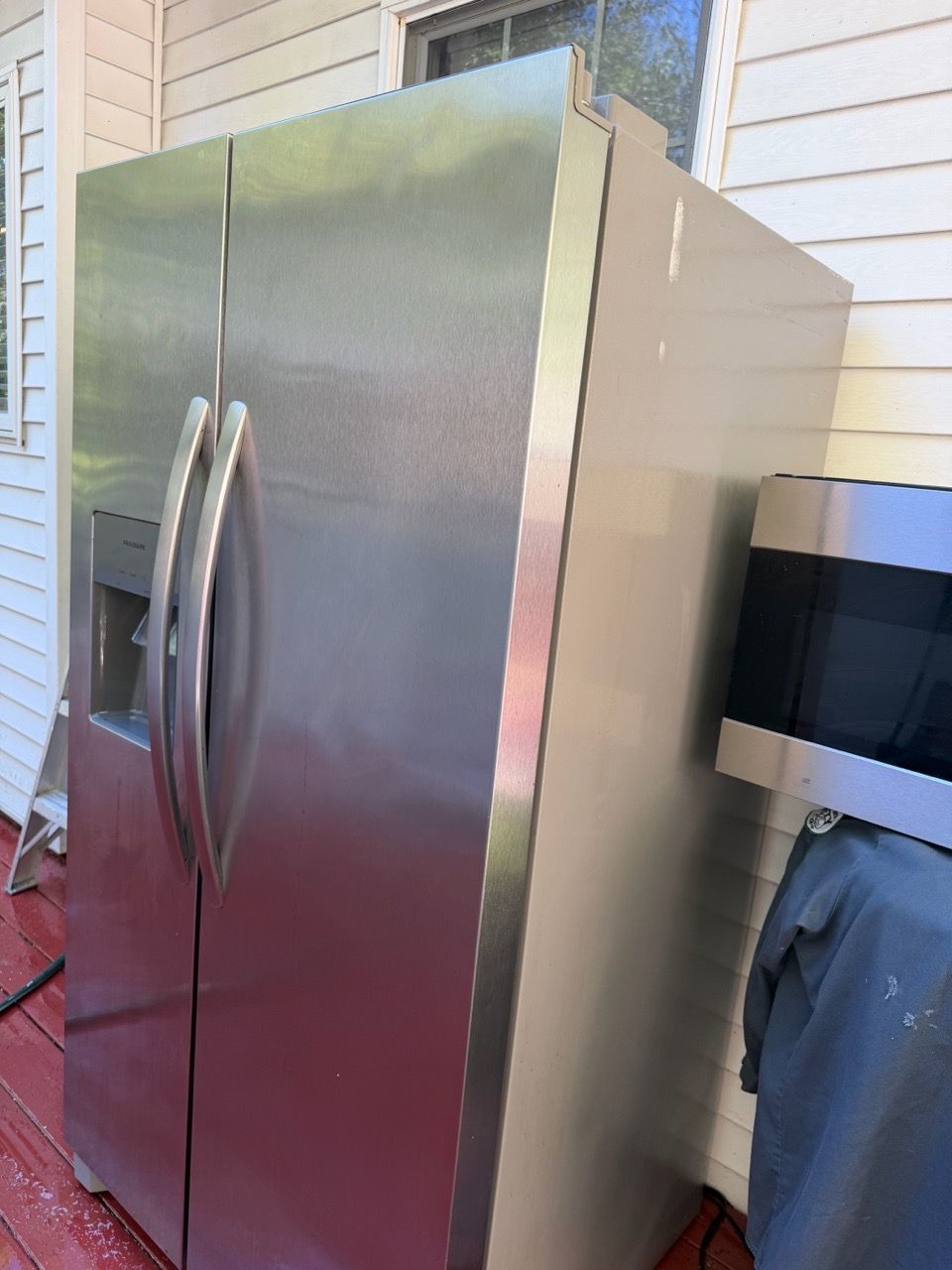 Frigidaire Gallery 36 inch Refrigerator and Microwave