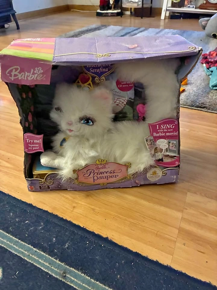Vintage 2004 Barbie Princess and the Pauper Serafina Cat
