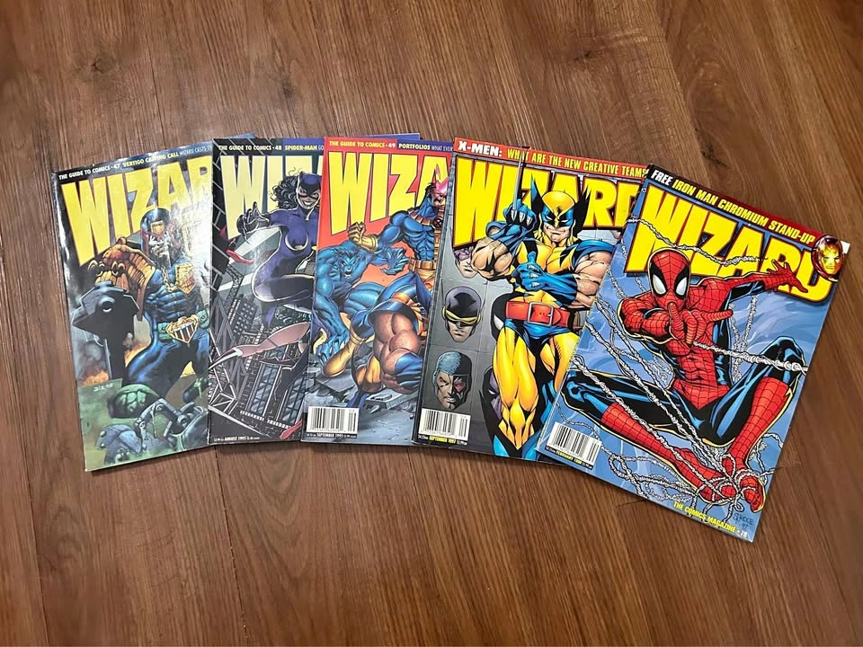 Wizard Magazine 47, 48, 49, 73 & 78 (1995, 1997, 1998)