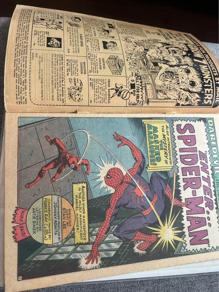 Daredevil 16 "Enter... Spider-Man!" (VG Marvel Comics) - photo 3