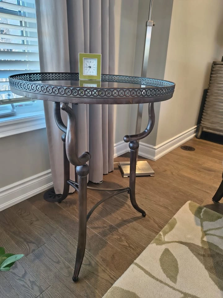Decorative Round Accent Table - photo 2
