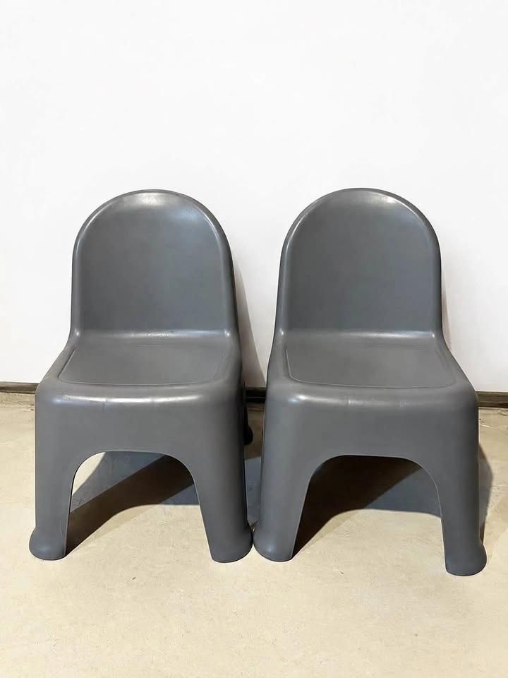 2 Grey Toddler Chairs – Kids Plastic Chairs
