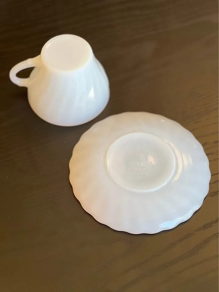 VINTAGE ANCHOR HOCKING FIRE KING TEA SET image indicator(3)