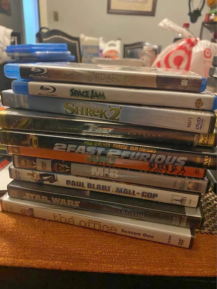 Movies and blu rays