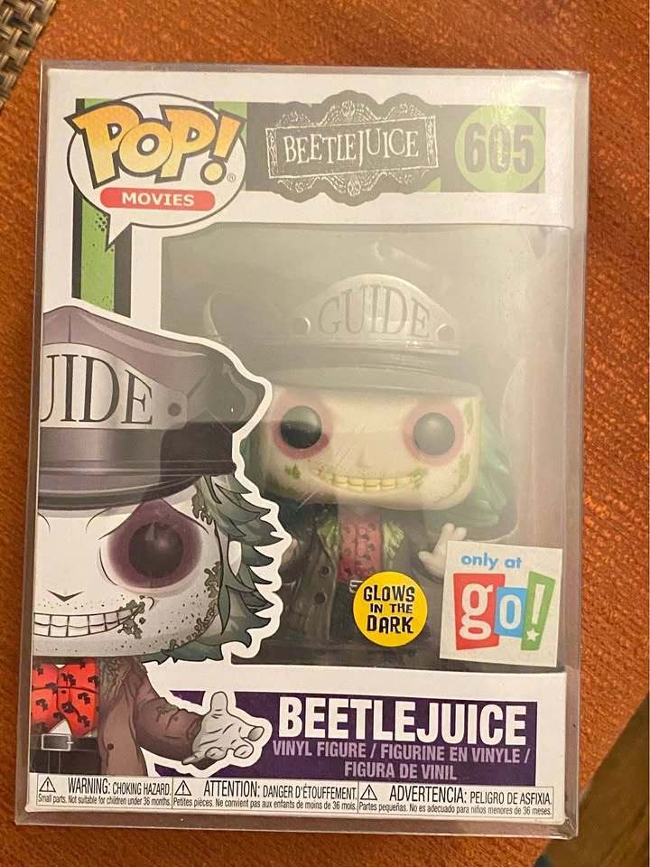 Beetle juice Funko pop glow in the dark