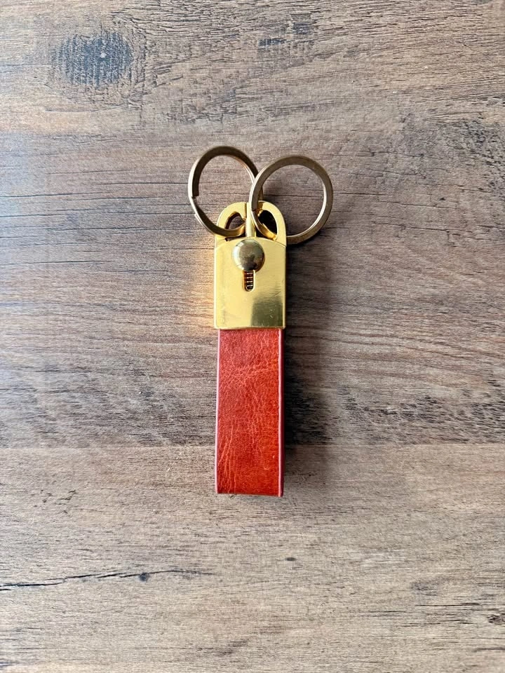 Leather Keychain — New