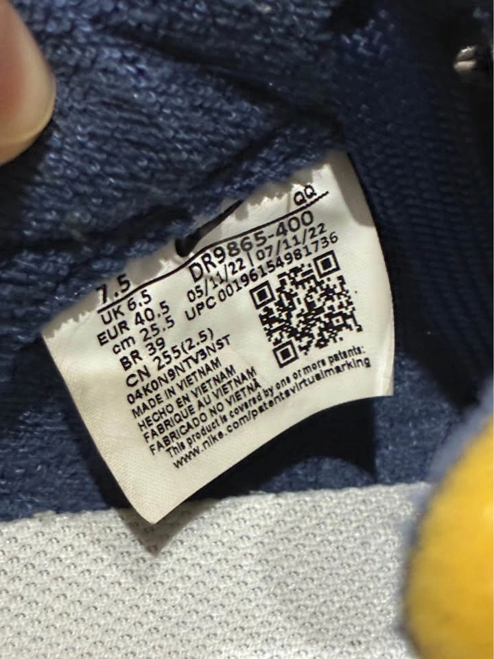 Nike Blazer Low Jumbo - Navy Blue with Gum Sole - photo 2