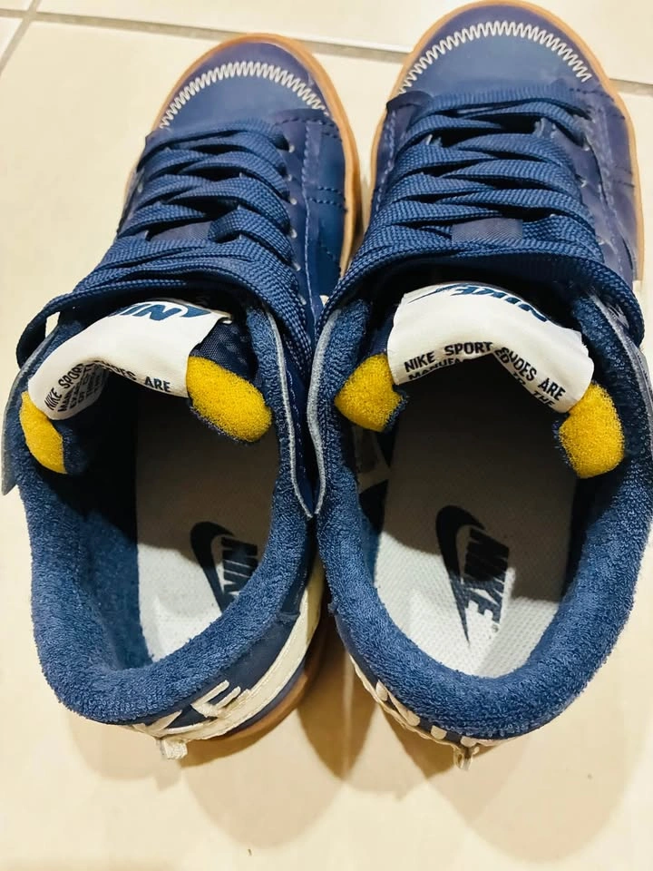 Nike Blazer Low Jumbo - Navy Blue with Gum Sole - photo 4
