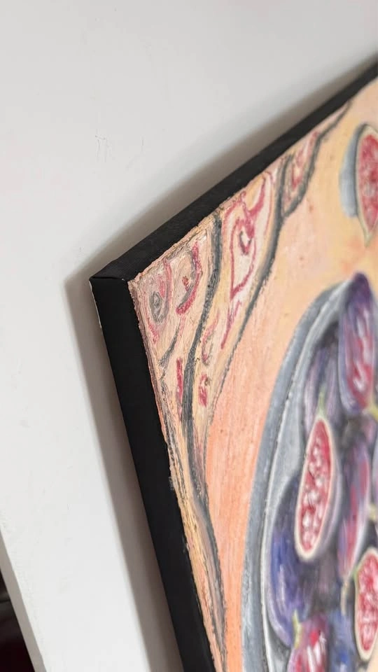 Original Fig Painting – Oil on Canvas | Handmade Artwork 40×50 c - photo 3