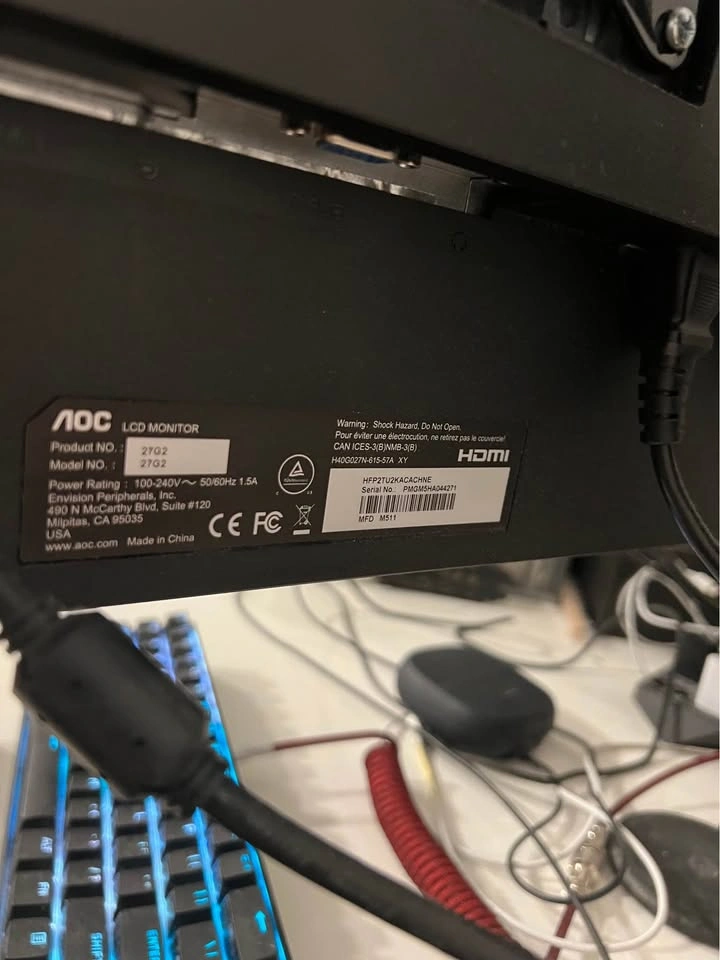 AOC 27” Gaming Monitor | 144Hz | IPS | FHD - photo 2
