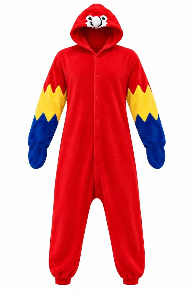 Parrot Macaw Halloween Costume/Onesie unisex L Adult/teen